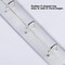Large 3 Ring DIY Scrapbook Photo Album with 30 Plastic Sleeves 60 Pages Blank Scrapbooks